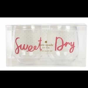 KATE SPADE ACRYLIC WINE GLASSES NWT